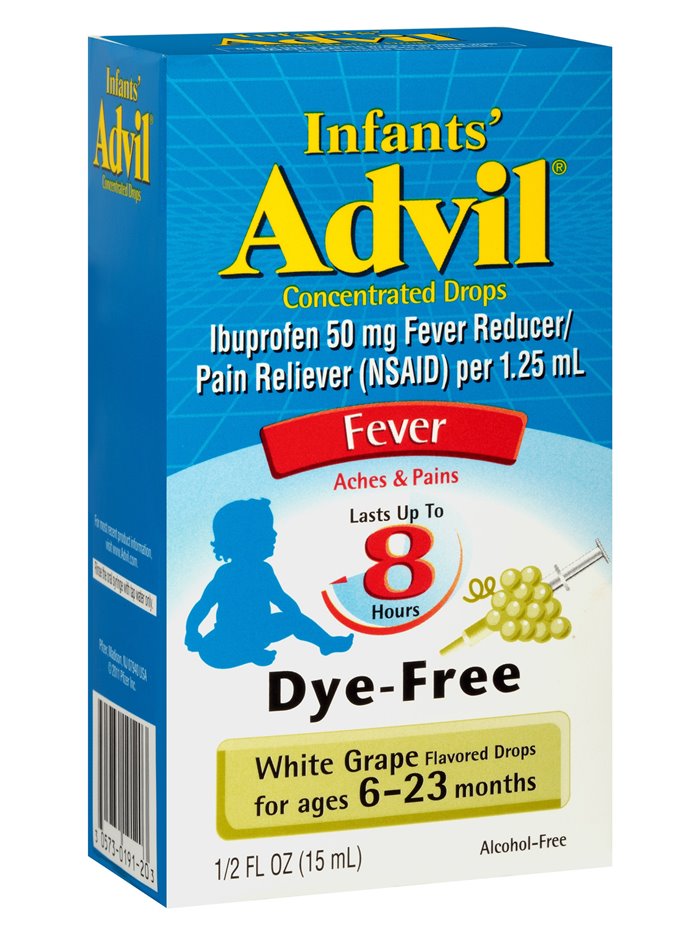 5651 - Advil Infants Drops White Grape - 1/2 fl. oz. - Box:  - Loc: K4