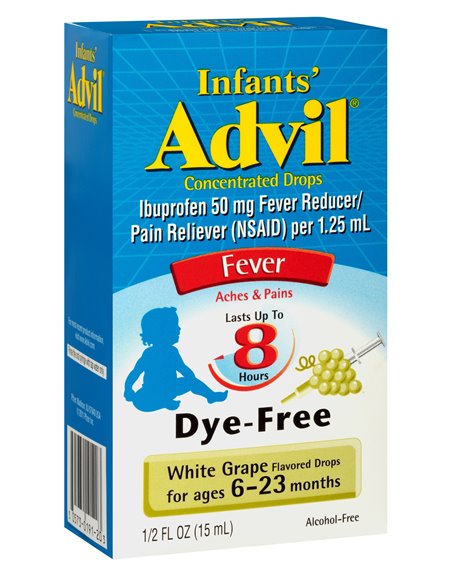 5651 - Advil Infants Drops White Grape - 1/2 fl. oz. - Box:  - Loc: K4