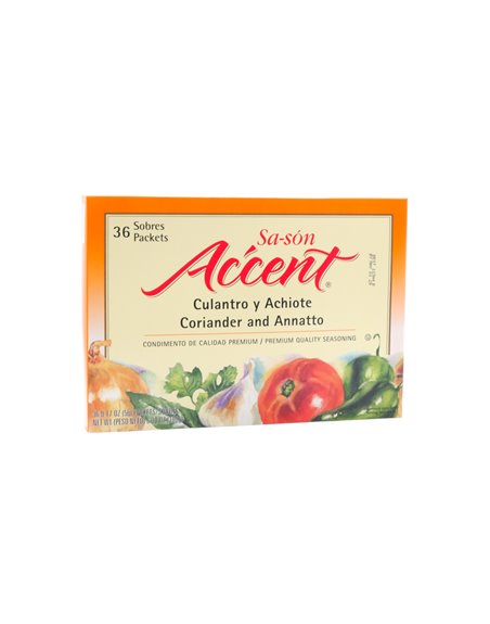 31052 - Accent Sa-son Culantro Y Achiote (Coriander & Annato) 0.17oz - 36ct (Case Of 15) - Box:  - Loc: 