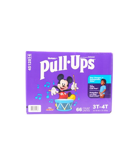 31054 - Huggies Girl Diapers Pull-Ups Boys (Disney Jr. Mikey)  - Size 3T-4T  (Case of 66ct) - Box:  - Loc: L8