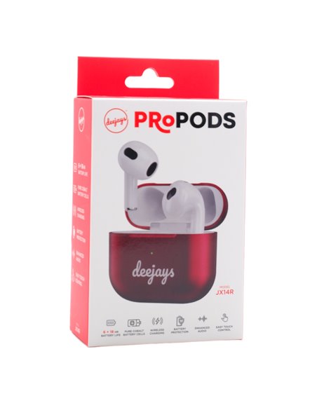 31066 - Deejays. Pro Pods JR14R Red - Box:  - Loc: L0