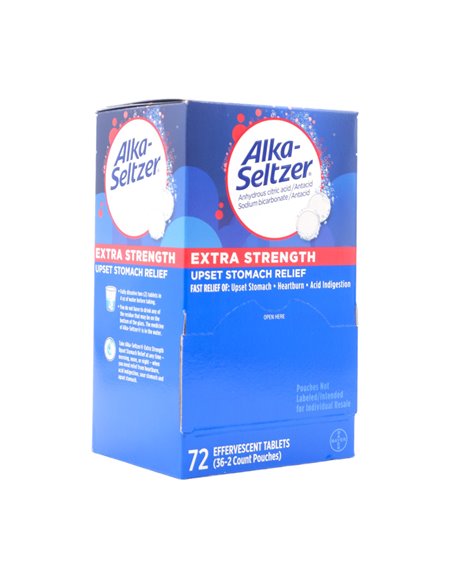 31152 - Alka - Seltzer Extra Strength - 72ct - Box:  - Loc: K1