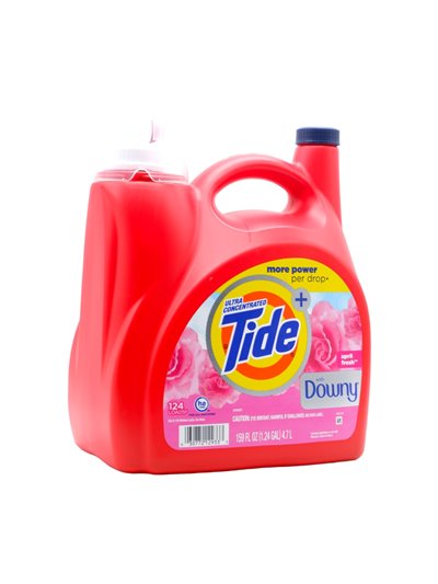31176 - Tide w/ Downy Liquid Detergent, HE, April Fresh  - 159 fl. oz. (Case of 4) - Box:  - Loc: C6