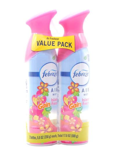 31184 - Febreze Air Spray Gain Island Fresh  - 250ml. (Case of 6) - Box:  - Loc: I7