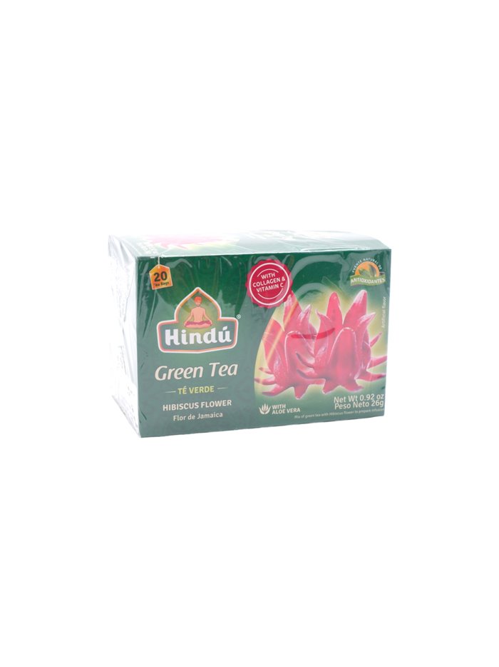 31228 - Hindu Green Tea. Hibiscus Flower - 20ct - Box:  - Loc: R7