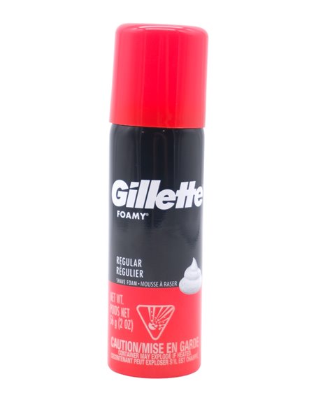 31257 - Gillette Shave Foam Regular - 2oz (Case Of 24) - Box:  - Loc: K11