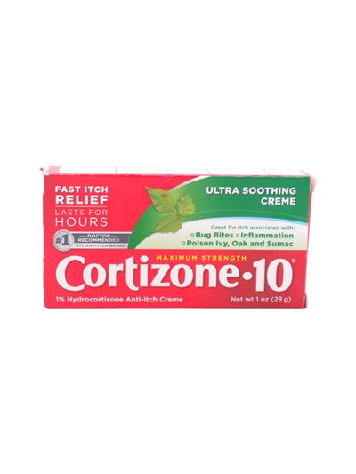31276 - Cortizone Maximum Strength. Ultra Soothing  Creme. Fast Itch Relief 1 oz - Box:  - Loc: K0