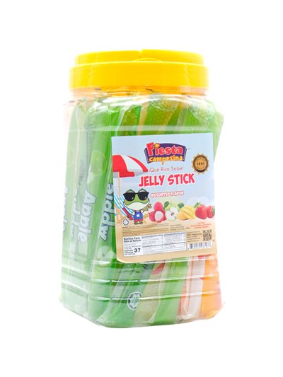 31303 - Fiesta Assorted Fruit Jellies Sticks (Jar),  - 6/40ct. - Box:  - Loc: L8