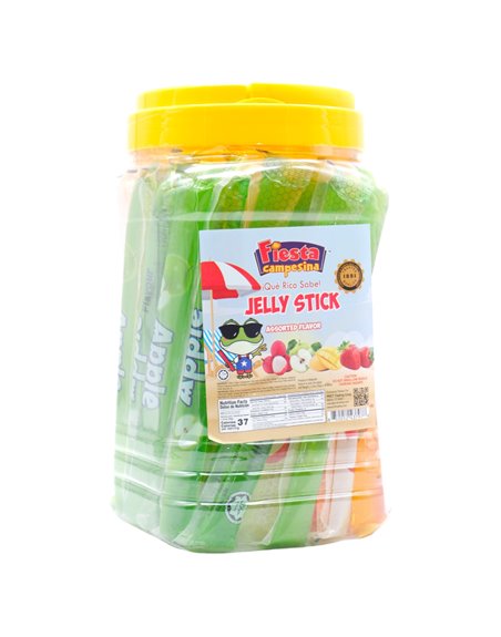 31303 - Fiesta Assorted Fruit Jellies Sticks (Jar),  - 6/40ct. - Box:  - Loc: L8