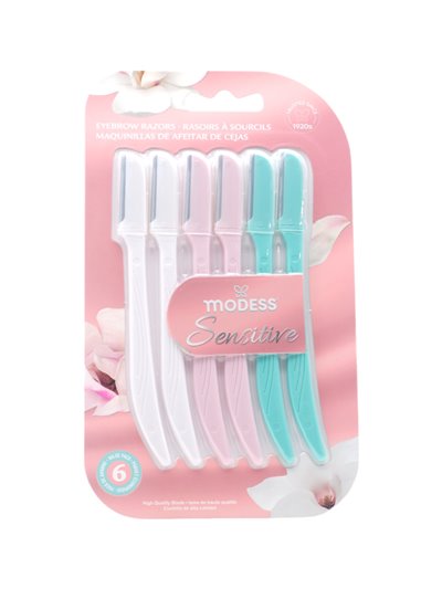 31324 - Modess Sensitive Razors - 6ct. (Case Of 48) - Box:  - Loc: J4