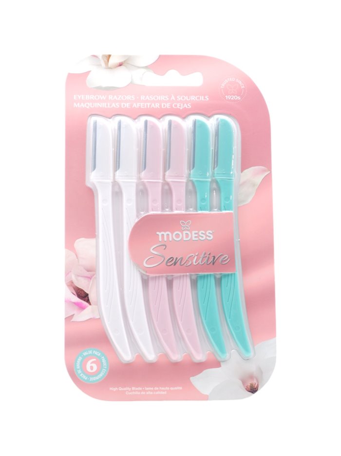 31324 - Modess Sensitive Razors - 6ct. (Case Of 48) - Box:  - Loc: J4