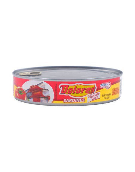 31389 - Dolores Sardines Oval in Tomato Sauce - 15 oz. (Case of 24) - Box:  - Loc: H6
