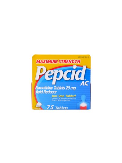 31398 - Pepcid Maximum Strength AC. 75ct - Box:  - Loc: K4
