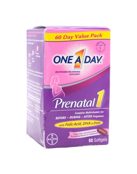 31401 - One A Day Prenatal(Before, During, and After Pregnancy). 60ct - Box:  - Loc: K4