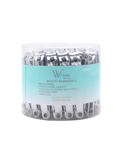 31454 - We Craft Nail Clippers Jar 40 Count - Box:  - Loc: 