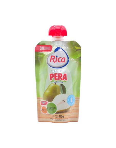 31468 - Rica Compota Pear -  113grs ( Case Of 24) - Box:  - Loc: 