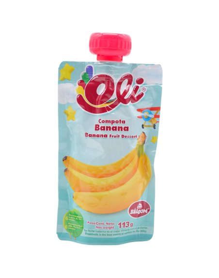31476 - Oli  Compota Banana-  113grs ( Case Of 24) - Box:  - Loc: 