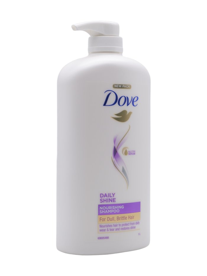 31603 - Dove Shampoo Daily Shine With Pump - 1L. (Case of 8) - Box:  - Loc: I1