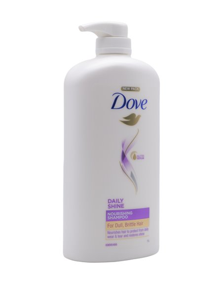 31603 - Dove Shampoo Daily Shine With Pump - 1L. (Case of 8) - Box:  - Loc: I1