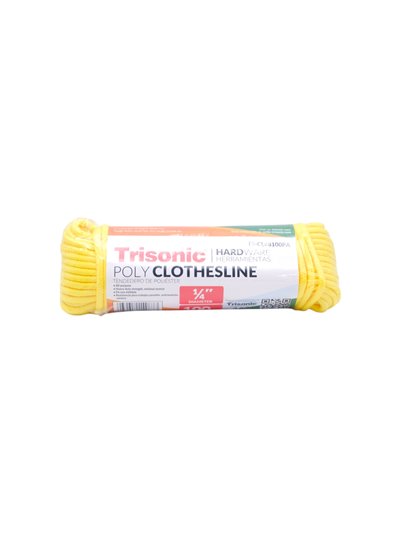 31659 - Trisonic. Poly Clothesline 1/4" Diameter - 100 Feet ( TS-CL88100PA ) - Box:  - Loc: A1