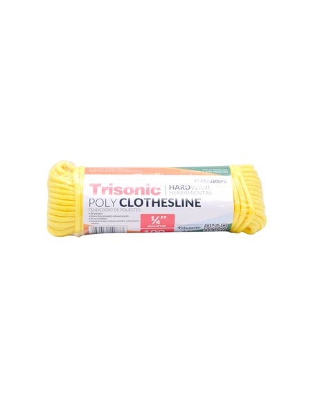 31659 - Trisonic. Poly Clothesline 1/4" Diameter - 100 Feet ( TS-CL88100PA ) - Box:  - Loc: A1