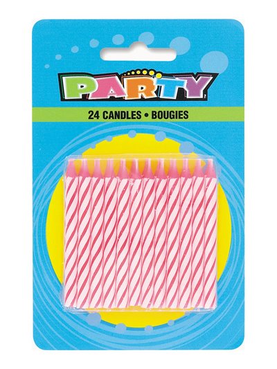 3350 - Birthday Candle - 24 Pack - BOX: 30 Pkg