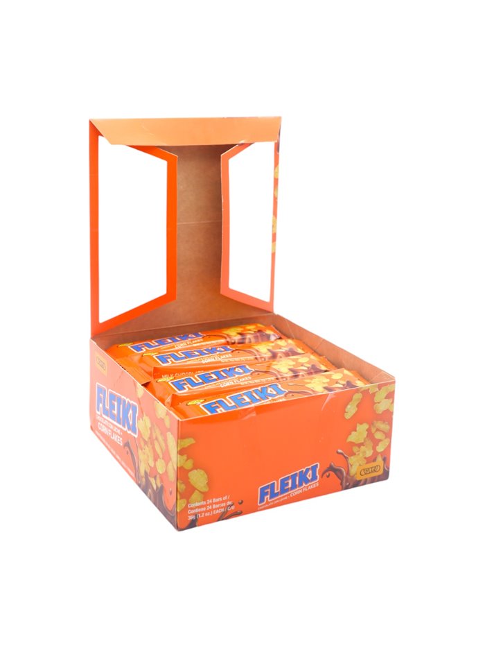 31729 - Cortes. Fleiki Cholate W/ Leche  - 24ct/1.2oz. (Case of 12) - Box:  - Loc: L0-1