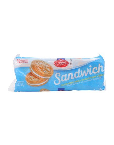31744 - Guarina Sandwich Vanilla-  11.64oz - Box:  - Loc: 