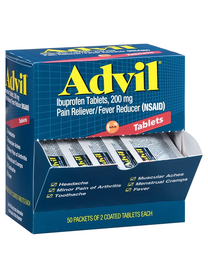 7331 - Advil Tablets 200mg - 50/2ct - Box:  - Loc: K2