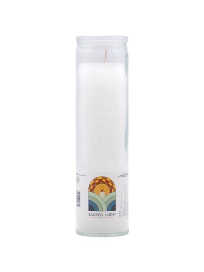 31898 - Sacred Light Candle. White - (Case of 12) - Box:  - Loc: A9