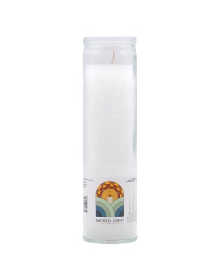 31898 - Sacred Light Candle. White - (Case of 12) - Box:  - Loc: A9