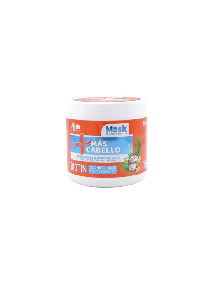 31905 - Aldu Biotin Mascarilla (Mask) (Ginger, Coconut, Aloe Vera, and Minoxidil) - 16 fl. oz. (Case of 12) - Box:  - Loc: I2