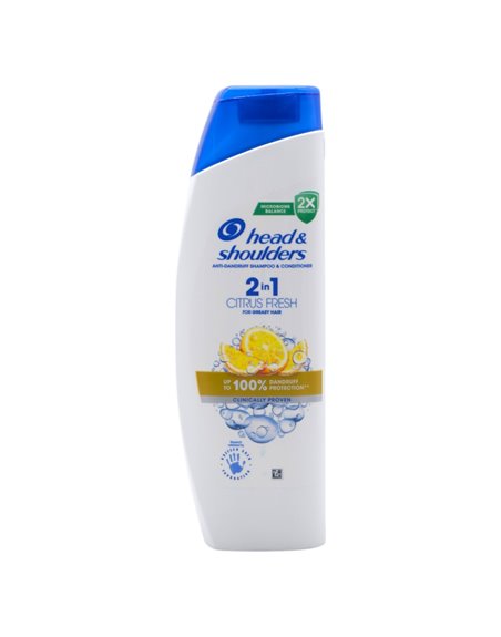 31921 - Head & Shoulder 2 in 1 Citrus Fresh - 12.2/13.5 fl. oz. ( 330 ml ) - Box:  - Loc: K10