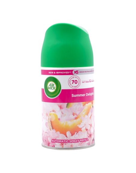 31976 - Air Wick Freshmatic Refill Can, Summer Delight - 250ml. (Case of 6) - Box:  - Loc: I6