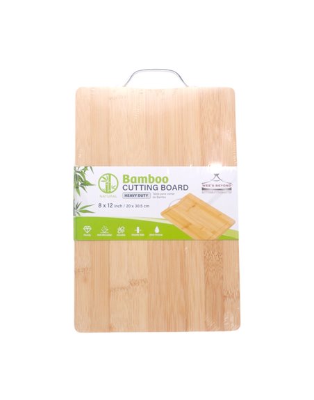 32017 - Wee's, Bamboo Cutting Board 8"X12" - Box:  - Loc: 32F