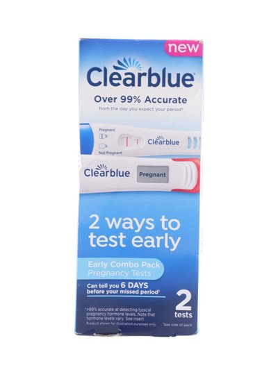 32067 - Clear Blue Pregnancy Test (2 Ways To Test Early). 2ct - Box:  - Loc: K10