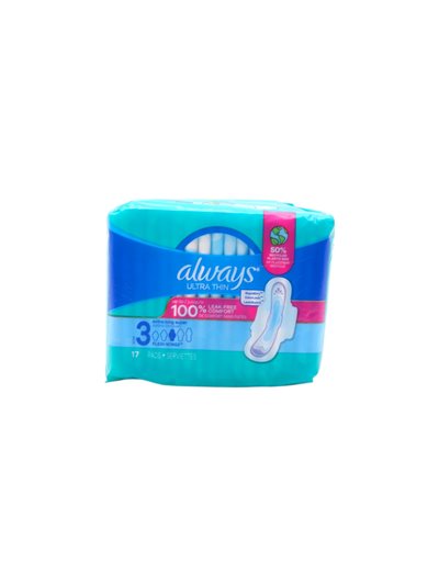 32109 - Always Ultra Thin Size 3 - 6 x 17's 03345 - Box:  - Loc: E1