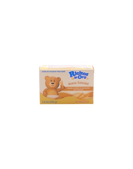 32134 - Ricitos de Oro Avena Coloidal Soap - 3.5oz. (Case Of 12) - Box:  - Loc: J1