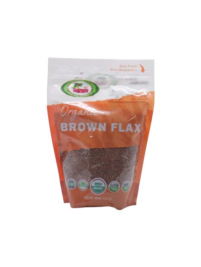 32136 - Tropique. Oraganic Brown Flax Seed. - 16 oz. (454g) - Box:  - Loc: R6