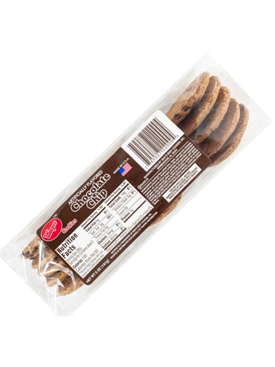 9547 - Cookies, Chocolate Chip - 5 oz. (Case of 12) - Box:  - Loc: F8