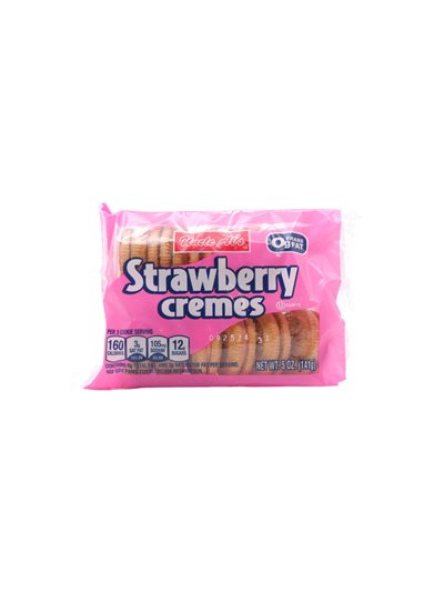 9551 - Cookies, Strawberry Cremes - 5 oz. (Case of 12) - Box:  - Loc: F8