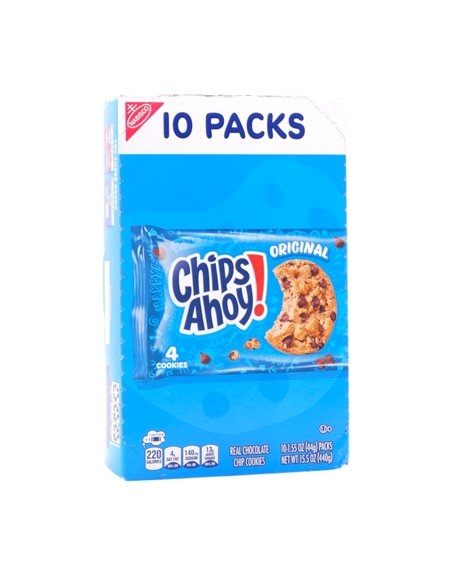 32194 - Chips Ahoy! Cookies - 10 Packs. (Case Of 4) - Box:  - Loc: N6