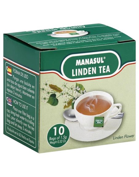 9634 - Manasul Linden Tea ( Tilo ) - 10 Bags (Pack of 24) - Box:  - Loc: M1