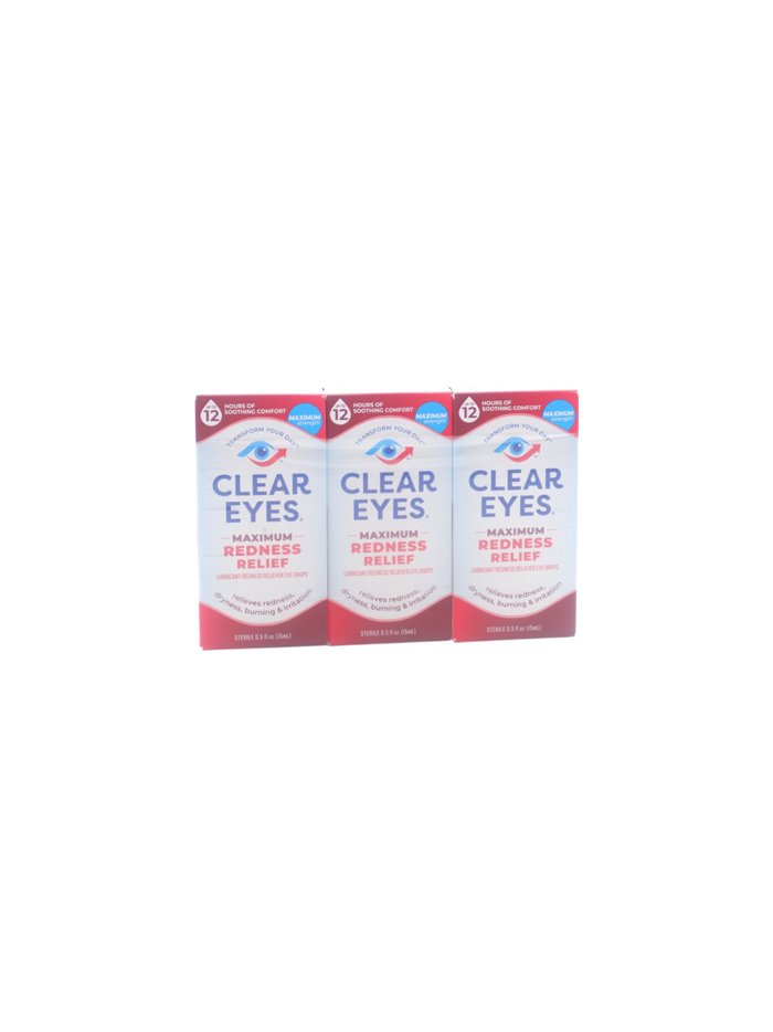 32267 - Clear Eyes Maximum Redness Relief - 0.5 fl. oz. - Box:  - Loc: K1