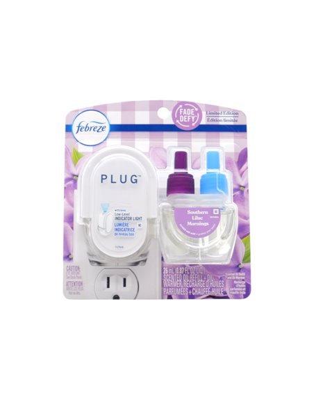 32294 - Febreze Lilac Mornings Plug Scent Oil Refill Warmers. - 26ml (Case of 4) - Box:  - Loc: 41F