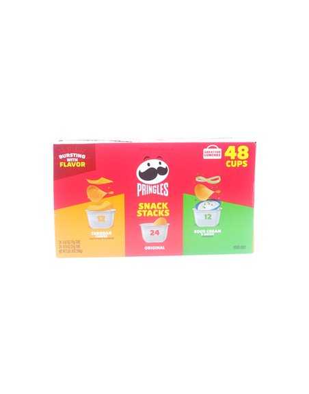 32360 - Pringles Variety Pack - 2LB 1.8oz (48 Cups) - Box:  - Loc: N4
