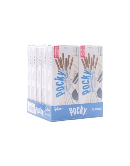 32371 - Pocky Cookies & Cream. Biscuit Sticks -  1.41oz/10ct. (Case of 20) - Box:  - Loc: L3