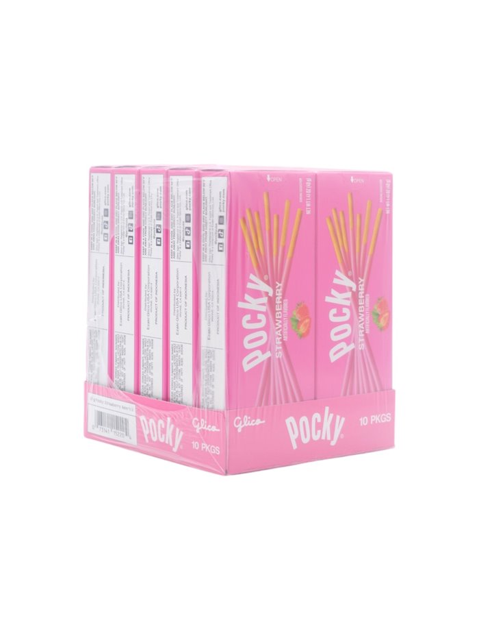 32372 - Pocky Strawberry. Biscuit Sticks -  1.41oz/10ct. (Case of 20) - Box:  - Loc: L3