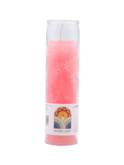 32393 - Sacred Light Candle. Pink - (Case of 12) - Box:  - Loc: A9