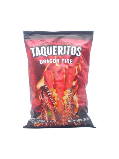 32443 - Taqueritos Dragon Fire - 8oz. (Case of 20) - Box:  - Loc: O2